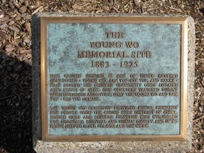 The Young Wo Memorial Site Marker image. Click for full size.