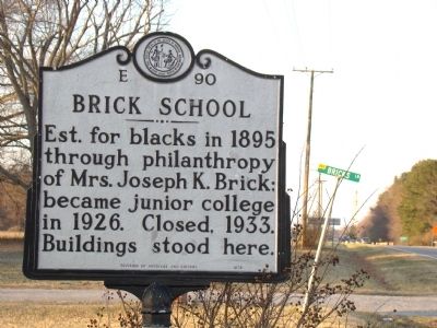 Brick School Marker image. Click for full size.
