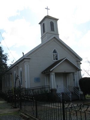 St. John the Baptist Catholic Church and Marker image. Click for full size.