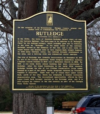Rutledge Marker image. Click for full size.