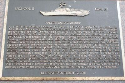 USS Cole Marker image. Click for full size.