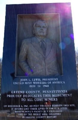 Greene County Coal Miners Memorial image. Click for full size.