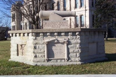 Kosciusko County Civil War Memorial image. Click for full size.
