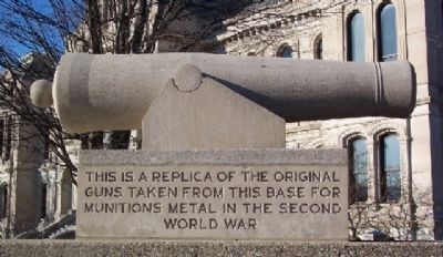 Kosciusko County Civil War Memorial Cannon Replica image. Click for full size.