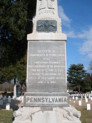 Pennsylvania Monument (south face).. Click for full size. Pennsylvania Monument (south face). image. Click for full size.