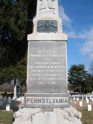 Pennsylvania Monument (south face). image. Click for full size.