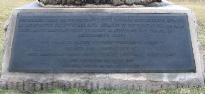 Back of Monument. Click for full size. Back of Monument image. Click for full size.