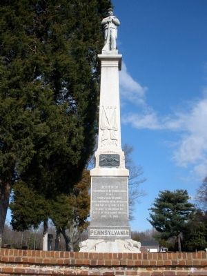 Pennsylvania Monument at Cold Harbor Natioanl Cemetery. image. Click for full size.