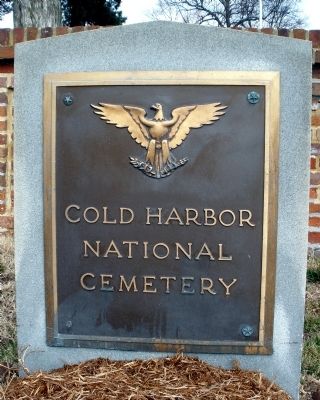 Cold Harbor National Cemetery.. Click for full size. Cold Harbor National Cemetery. image. Click for full size.