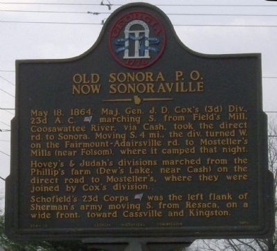 Old Sonoraville P.O. Now Sonoraville Marker image. Click for full size.