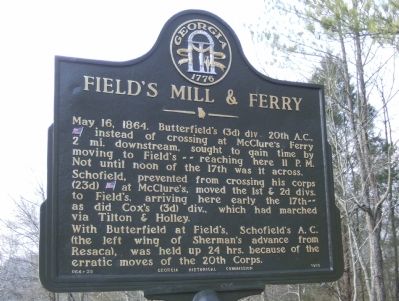 Field's Mill & Ferry Marker. Click for full size. Field's Mill & Ferry Marker image. Click for full size.