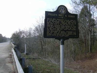 Field's Mill & Ferry Marker Area View. Click for full size. Field's Mill & Ferry Marker Area View image. Click for full size.