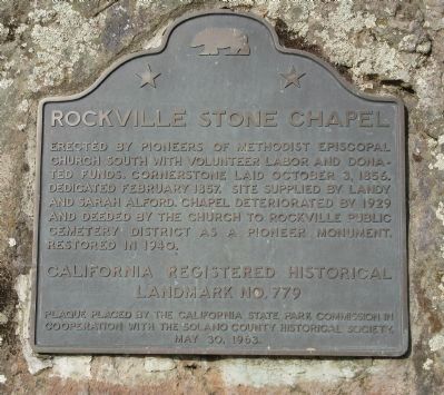 Rockville Stone Chapel Marker image. Click for full size.