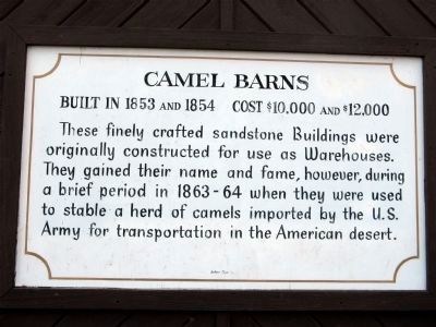 Camel Barns Marker image. Click for full size.