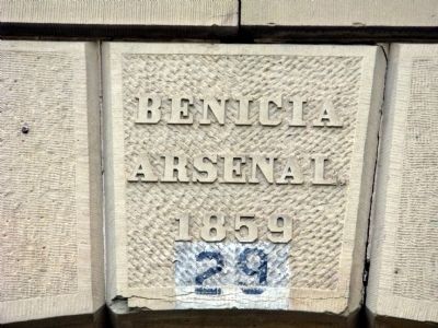 Inscription on Front of Building image. Click for full size.