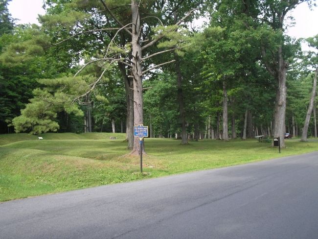 French Lines outside Fort Carillon. Click for full size. French Lines outside Fort Carillon image. Click for full size.
