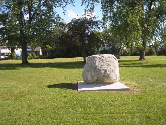 Monument in Ticonderoga Artillery Park. Click for full size. Monument in Ticonderoga Artillery Park image. Click for full size.