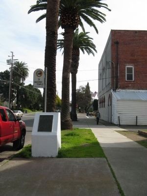 First Masonic Hall Built in California Marker. Click for full size. First Masonic Hall Built in California Marker image. Click for full size.