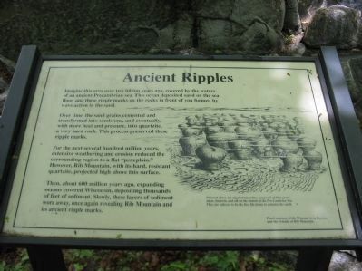 Ancient Ripples Marker. Click for full size. Ancient Ripples Marker image. Click for full size.