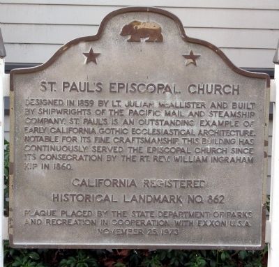 Saint Paul's Episcopal Church Marker image. Click for full size.