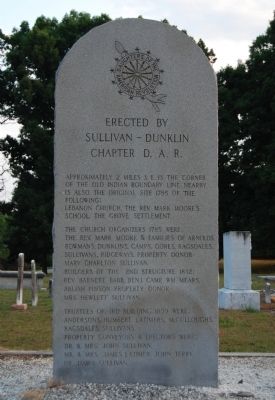 Erected by Sullivan - Dunklin Chapter D.A.R. Marker - Front image. Click for full size.