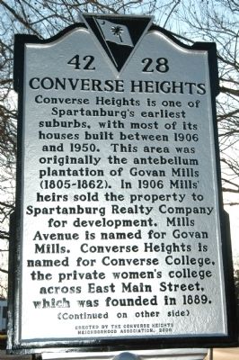 Converse Heights Marker image. Click for full size.