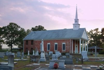 Lebanon Methodist Church and Cemetery<br>Marker Center Far Right image. Click for full size.