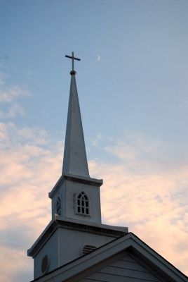 Lebanon Methodist Church Steeple image. Click for full size.
