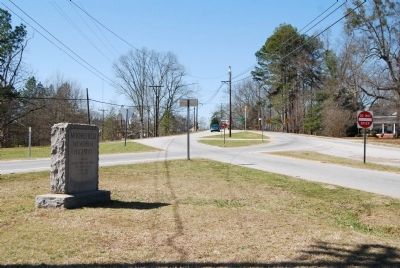 Moorefield Memorial Highway Marker-<br>Looking West from Marker. Click for full size. Moorefield Memorial Highway Marker-<br>Looking West from Marker image. Click for full size.