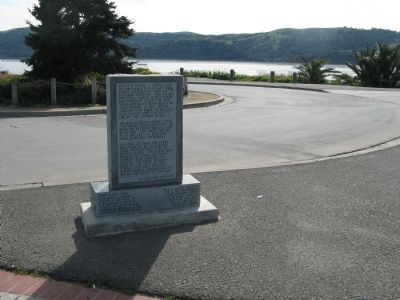 Wide View of Back of Pony Express Ferry “Carquinez” Marker. Click for full size. Wide View of Back of Pony Express Ferry “Carquinez” Marker image. Click for full size.