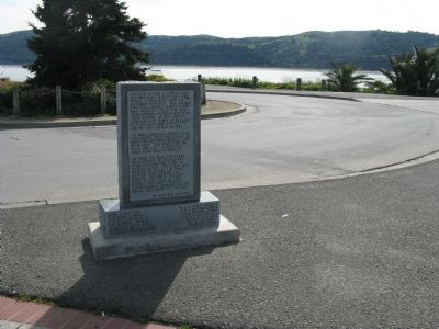 Wide View of Back of Pony Express Ferry “Carquinez” Marker image. Click for full size.
