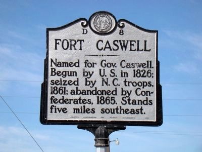 Fort Caswell Marker image. Click for full size.