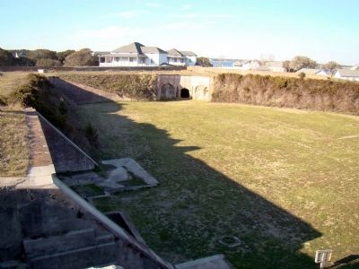 Inside Fort Caswell. Click for full size. Inside Fort Caswell image. Click for full size.