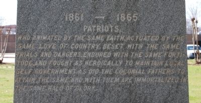 Greenwood County Confederate Monument Marker -<br>East Side image. Click for full size.