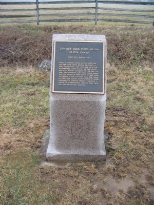 20th New York State Militia Marker. Click for full size. 20th New York State Militia Marker image. Click for full size.