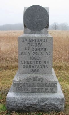 150th Regiment Pennsylvania Volunteers Monument. Click for full size. 150th Regiment Pennsylvania Volunteers Monument image. Click for full size.