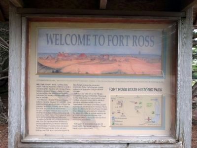 Fort Ross Welcome Sign image. Click for full size.