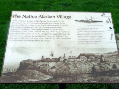 The Native Alaskan Village Marker image. Click for full size.