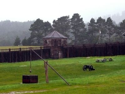 Fort Ross - Blockhouse and Well image. Click for full size.