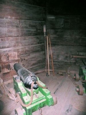 Fort Ross - Cannon in the Blockhouse. Click for full size. Fort Ross - Cannon in the Blockhouse image. Click for full size.