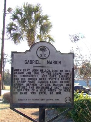 Gabriel Marion Marker image. Click for full size.