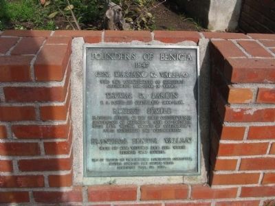 Founders of Benicia Marker image. Click for full size.