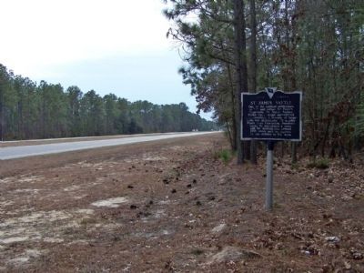 St. James Santee Marker looking south along US17 image. Click for full size.