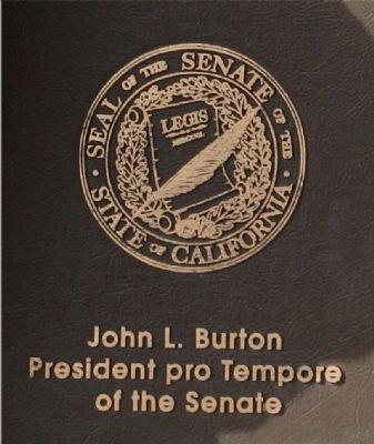 The Great Seal of the Senate Engraved on Marker image. Click for full size.