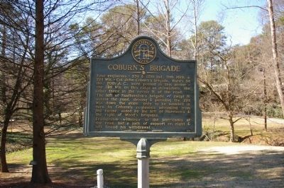 Coburn's Brigade Marker. Click for full size. Coburn's Brigade Marker image. Click for full size.