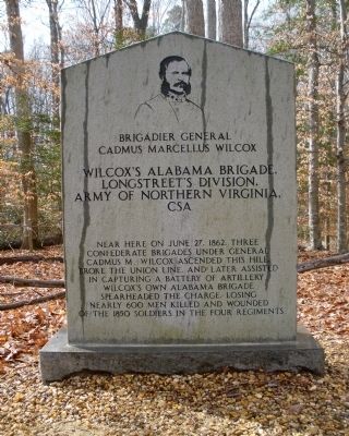 Wilcoxs Alabama Brigade Monument image. Click for full size.