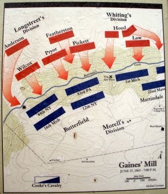 Map of the the Union Left Flank. image. Click for full size.