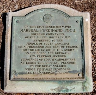 Marshal Ferdinand Foch Marker. Click for full size. Marshal Ferdinand Foch Marker image. Click for full size.