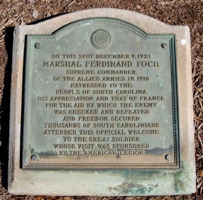 Marshal Ferdinand Foch Marker image. Click for full size.