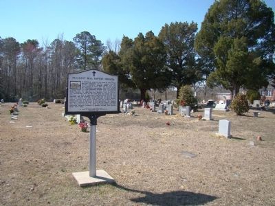 Marker at Cemetery image. Click for full size.